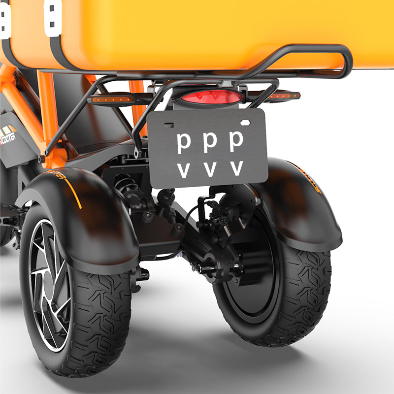 3-Rad-Elektroroller mit Sattel 1000W Modell F2