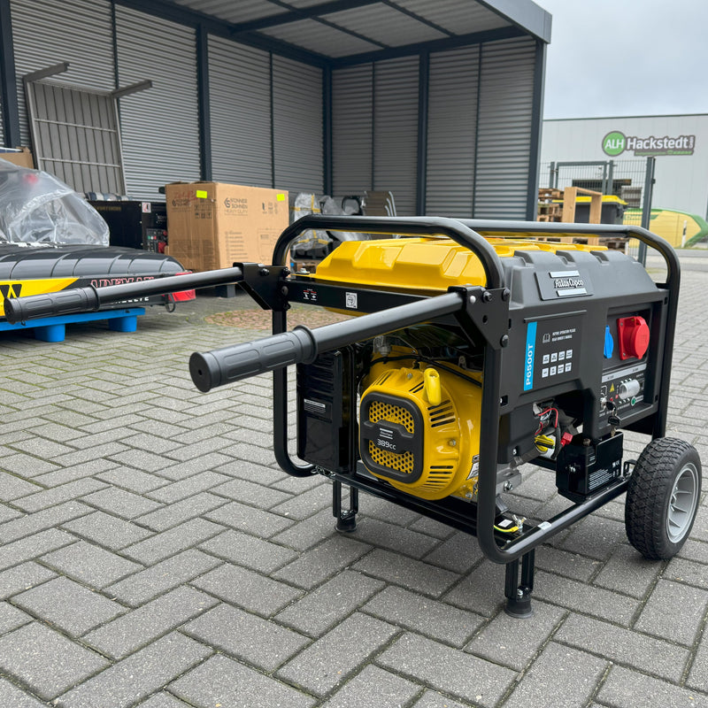 6,8 kVA Atlas Copco Benzin Stromaggregat P6500T 230 & 400 V
