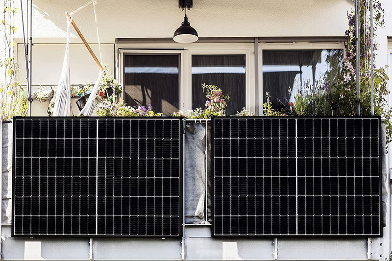 36x380 W DAH Solarpanel,PV Module, Balkonkraftwerk, IP68, MC4-komp. Kabel, schwarz, 0% Mwst, 36stk/Palette