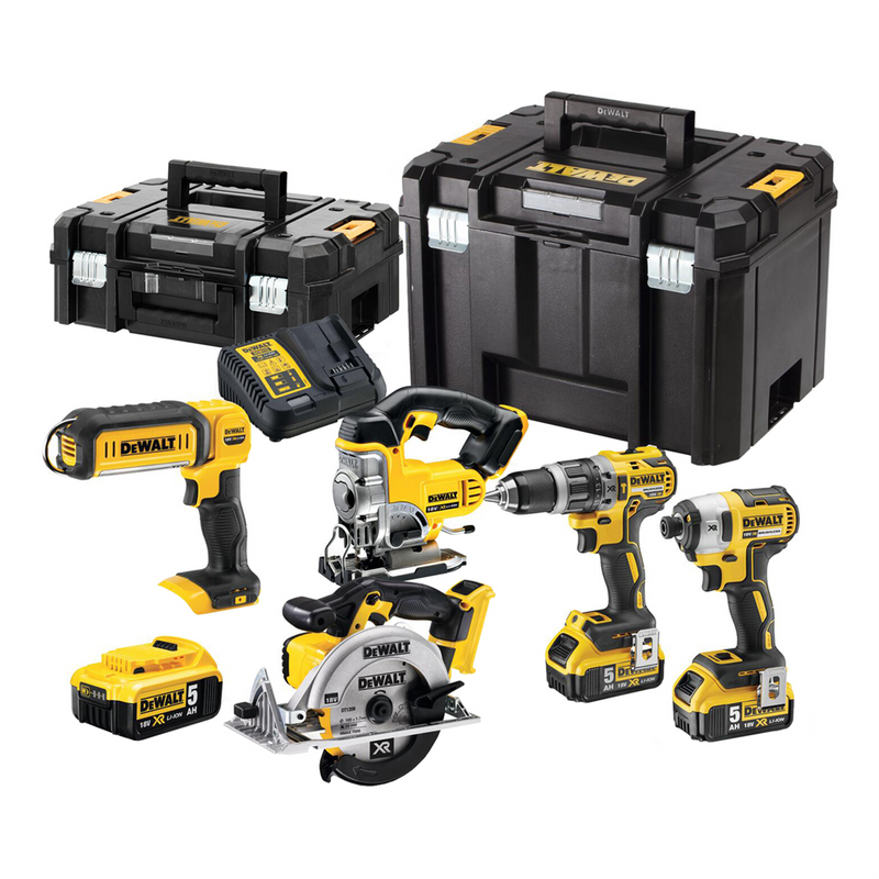 Werkzeugset 18V DeWalt XR DCK551P3T 3x5.0Ah