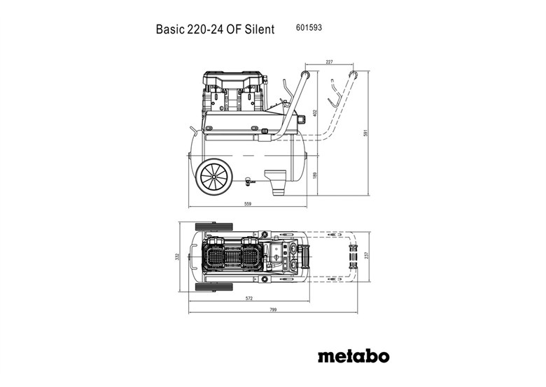 Kompressor Metabo Basic 220-24 OF Silent